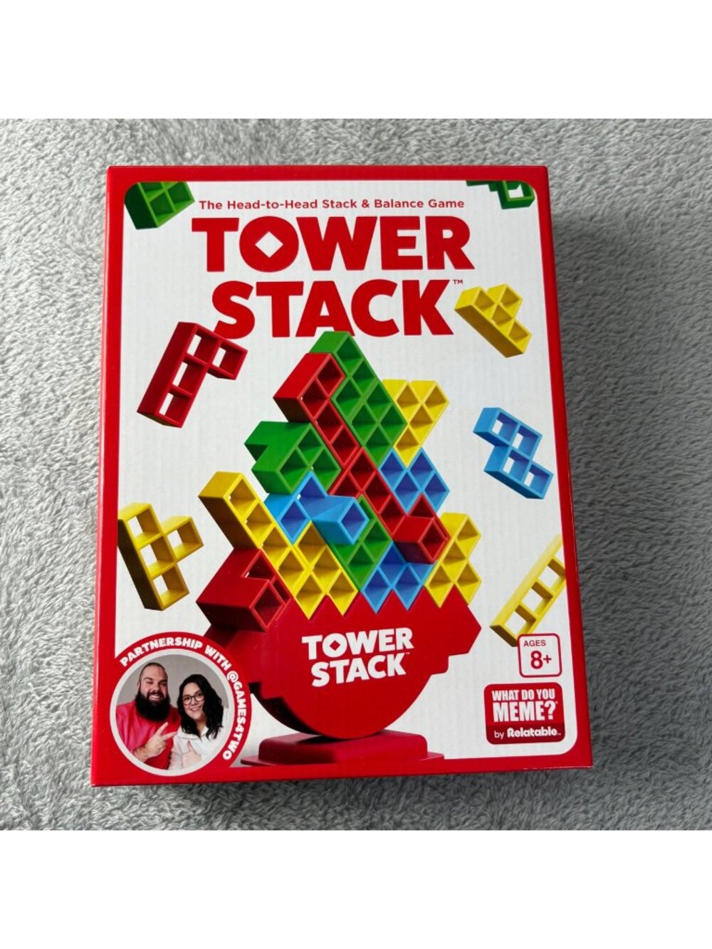 Tower Stack Head To Head Stack Balance Game Relatable New Age 8+